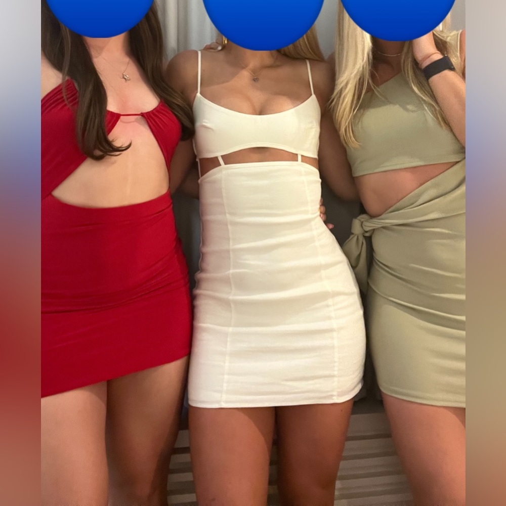 White zara dress